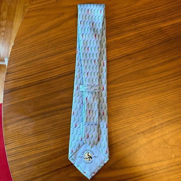 Downhill Kringle Lee Allison Company Men’s Tie 254 Handmade Silk USA - Picture 3 of 6